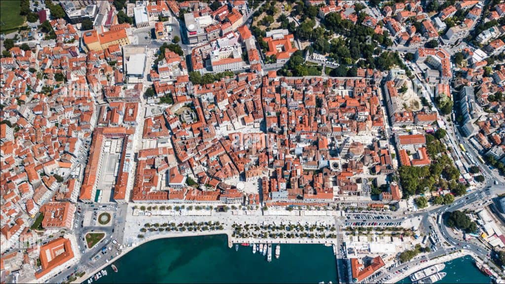 Het centrum van Split was ooit het paleis van een Romeinse keizer